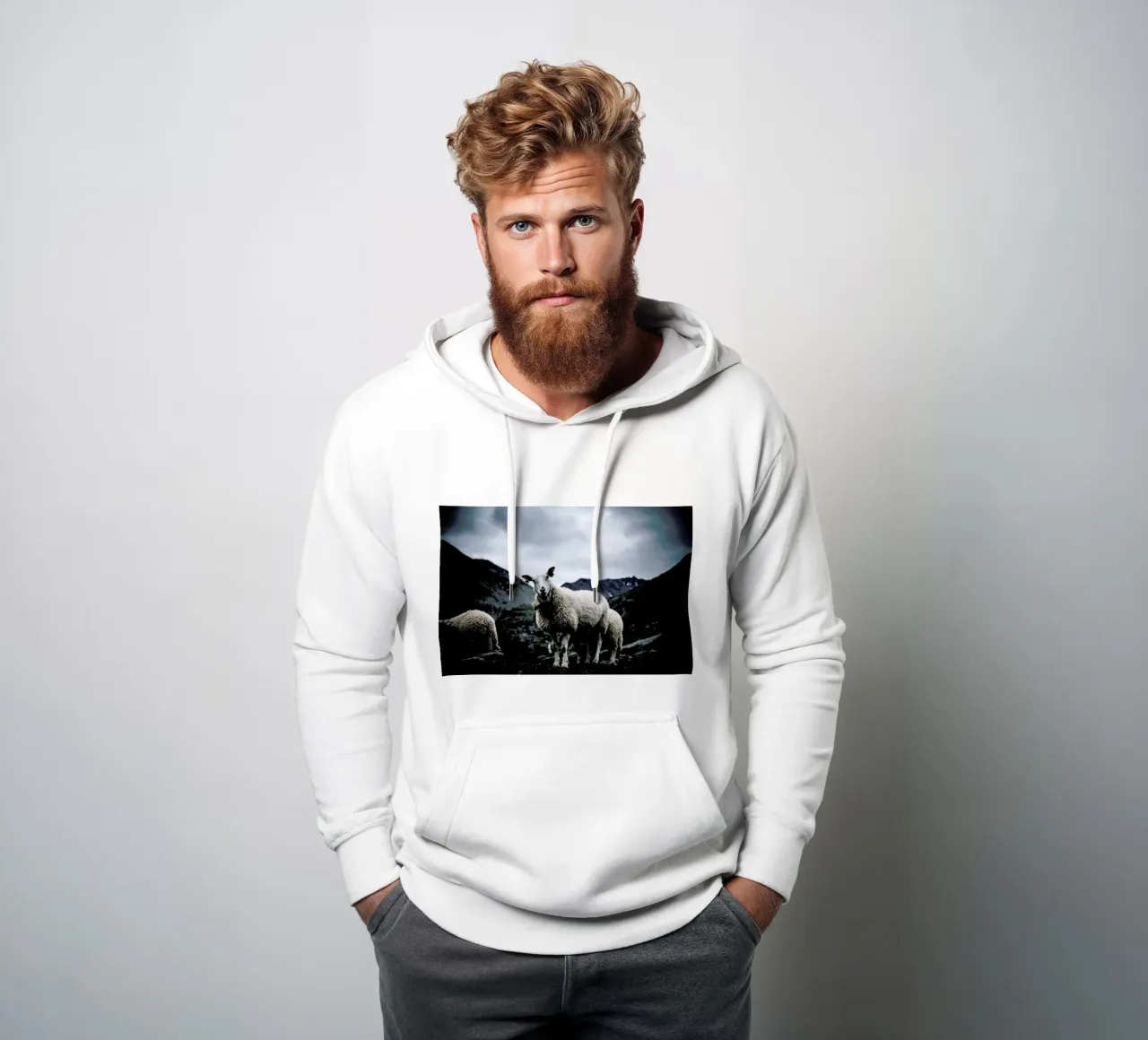 Sheep 2 felpa con cappuccio da Chris Abatzis