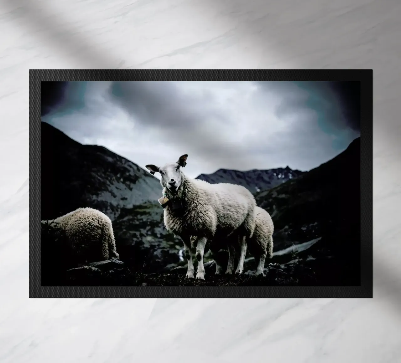 Sheep 2 Fußmatte von Chris Abatzis