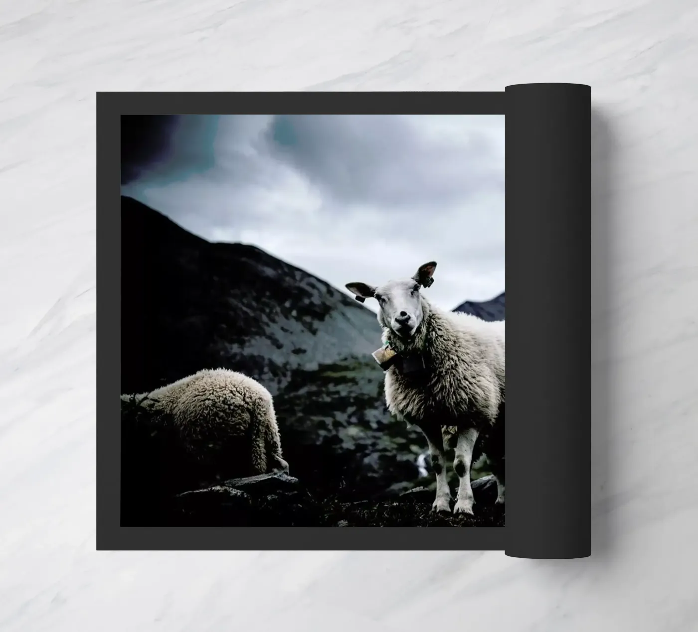 Sheep 2 doormat by Chris Abatzis