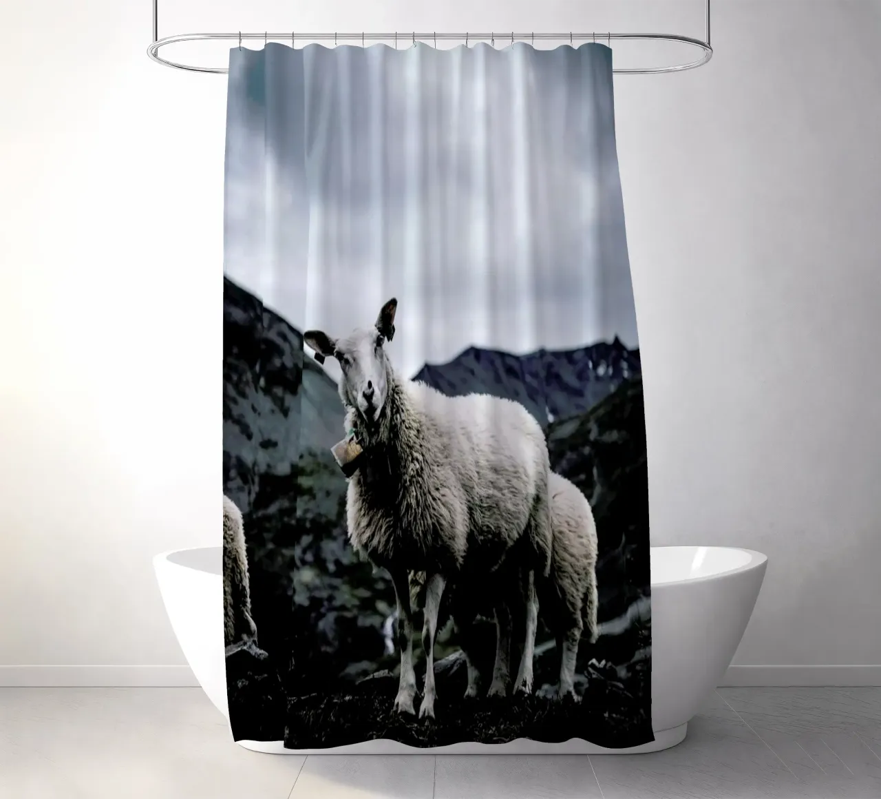 Sheep 2 tenda da doccia da Chris Abatzis