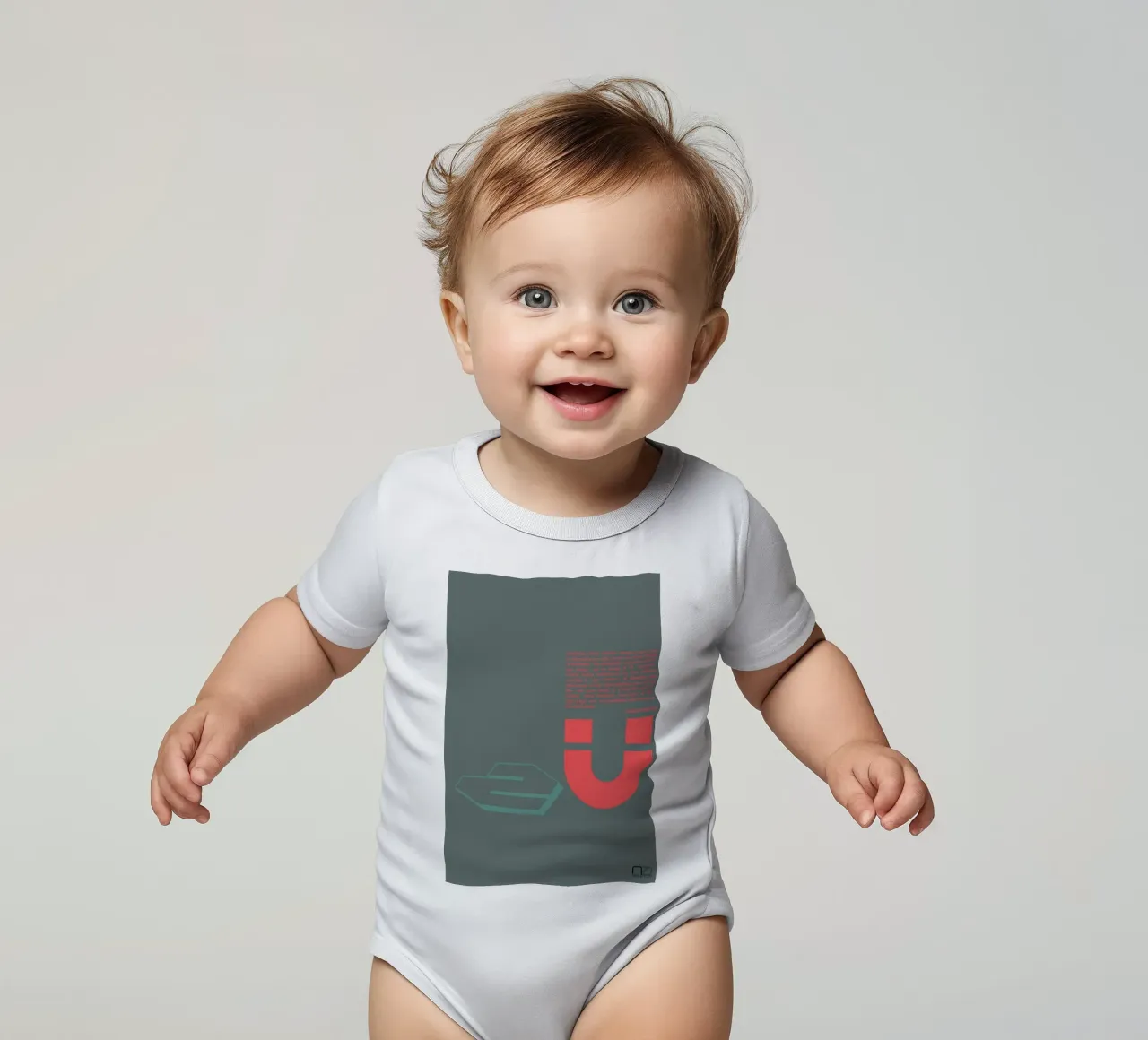 Douglas Martin body neonato maniche corte da Naxart