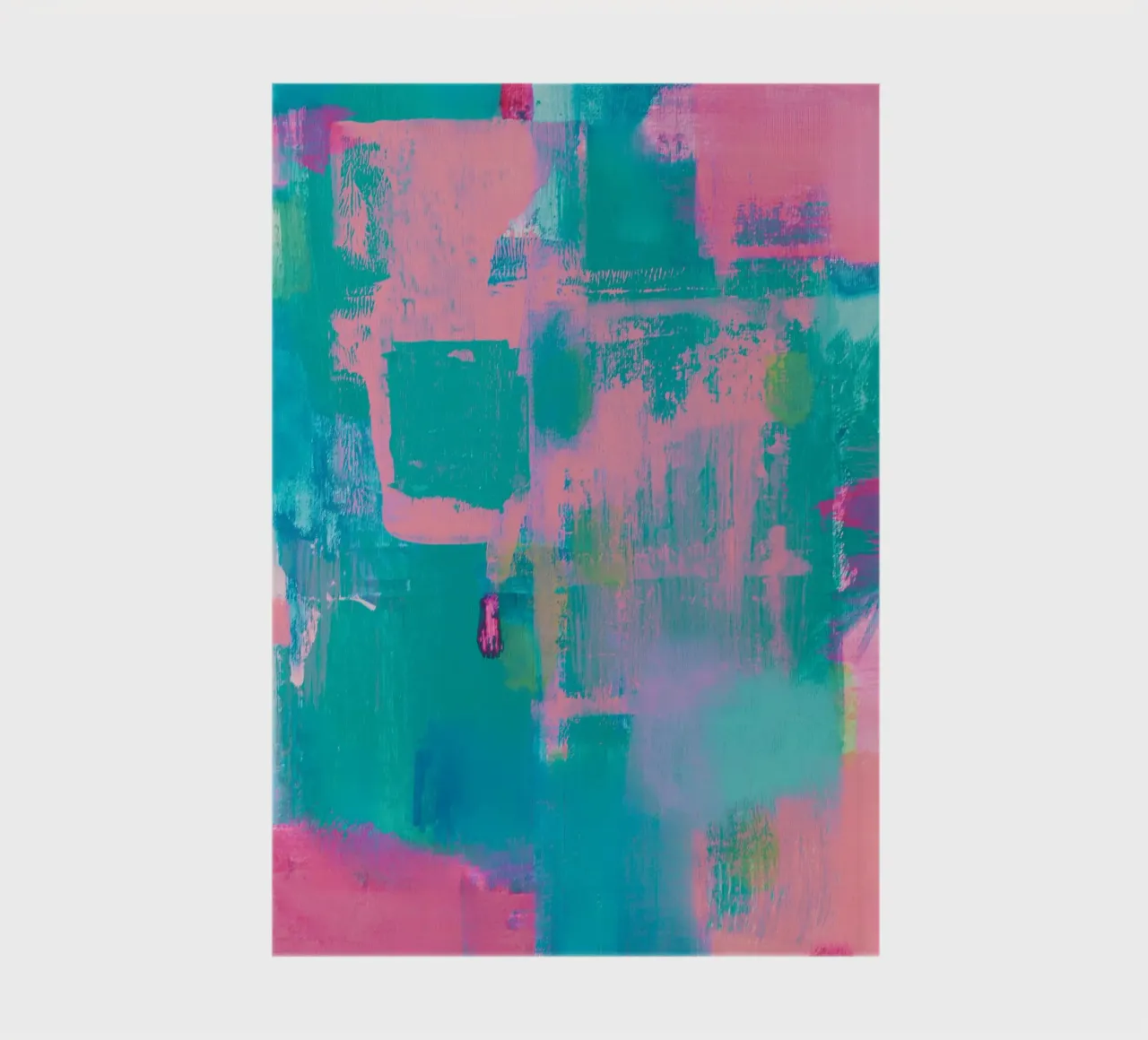 "Happier Accident" Colorful Abstract Print notebook by FABOArt