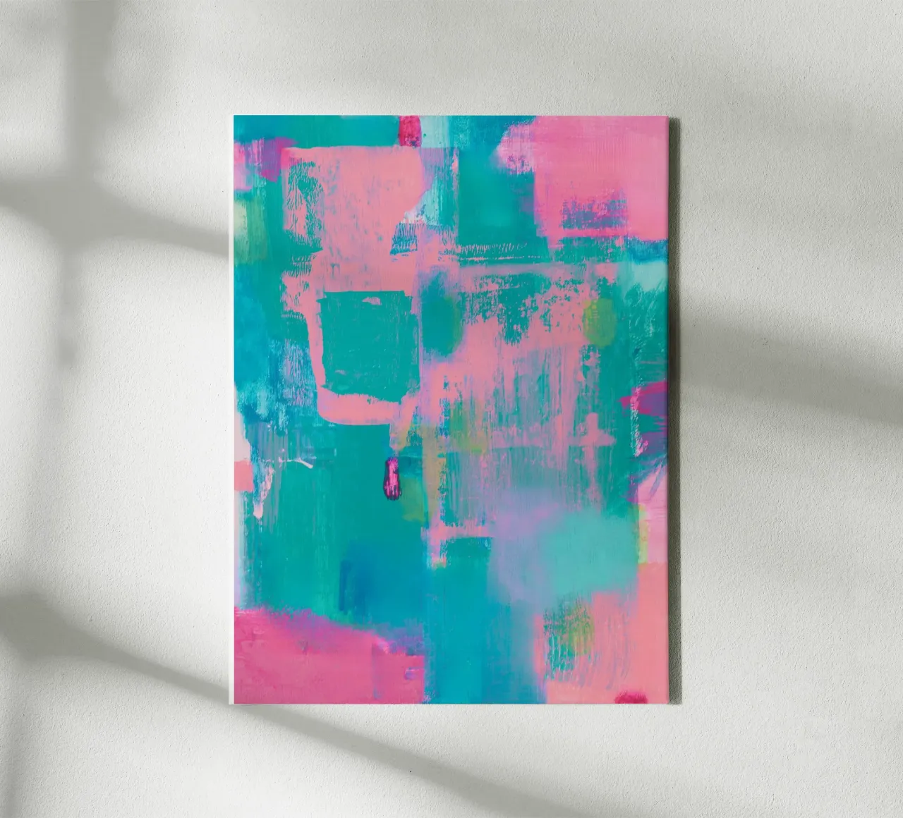 "Happier Accident" Colorful Abstract Print canvas by FABOArt