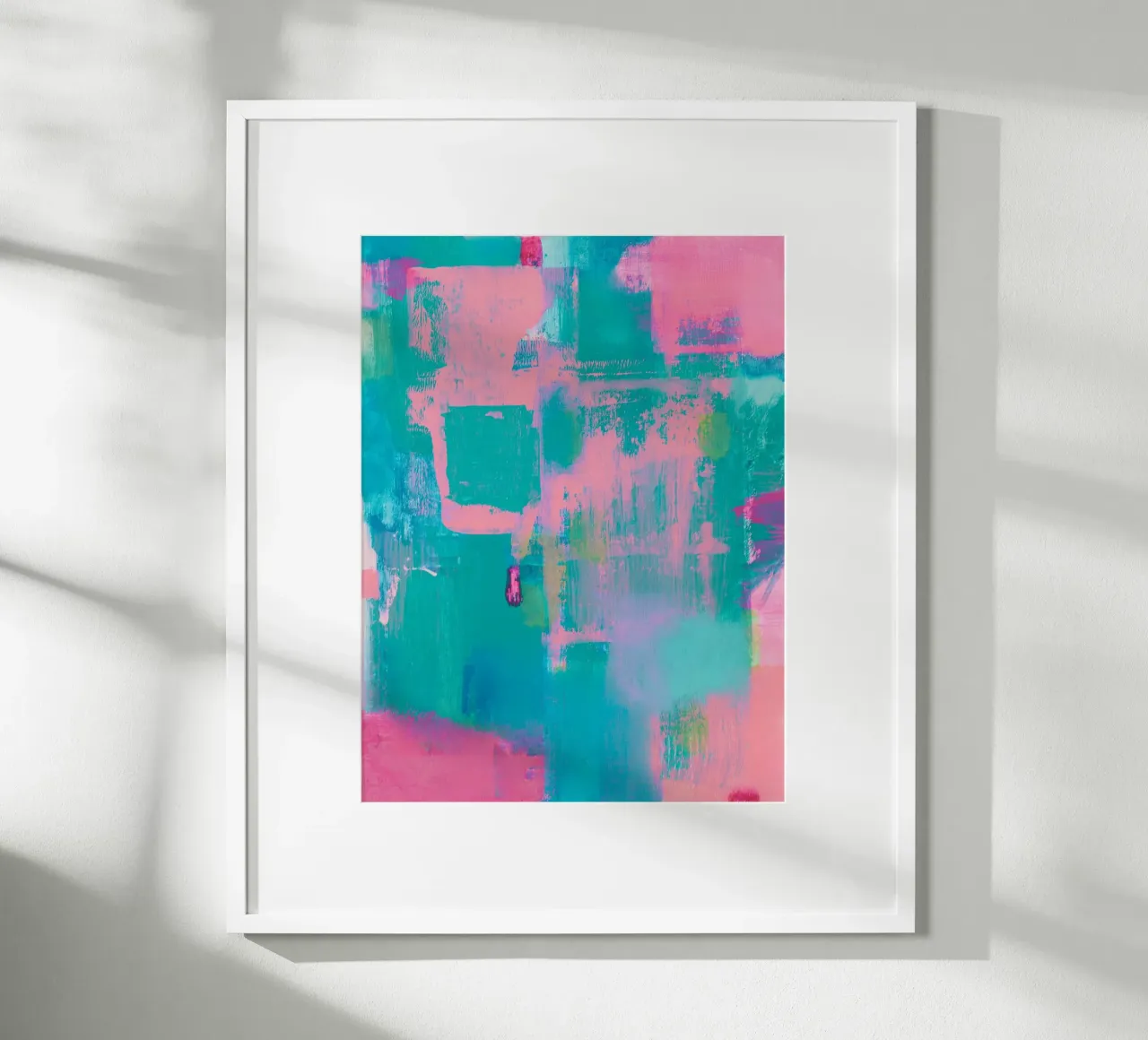 "Incidente più felice" Stampa astratta colorata poster da FABOArt