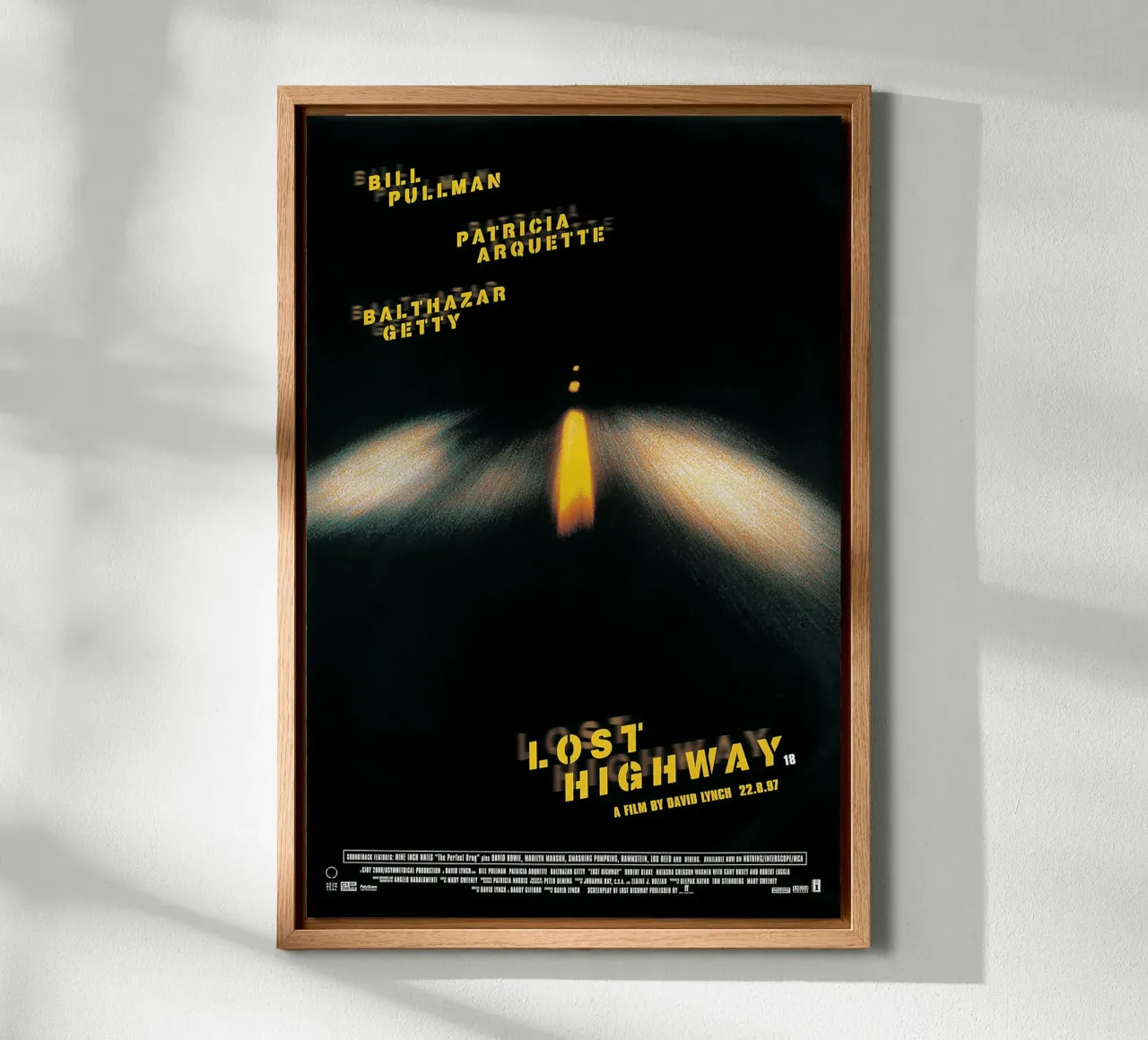 Lost Highway / David Lynch tela con Cornice a cassetta da Attaboy Dsgn
