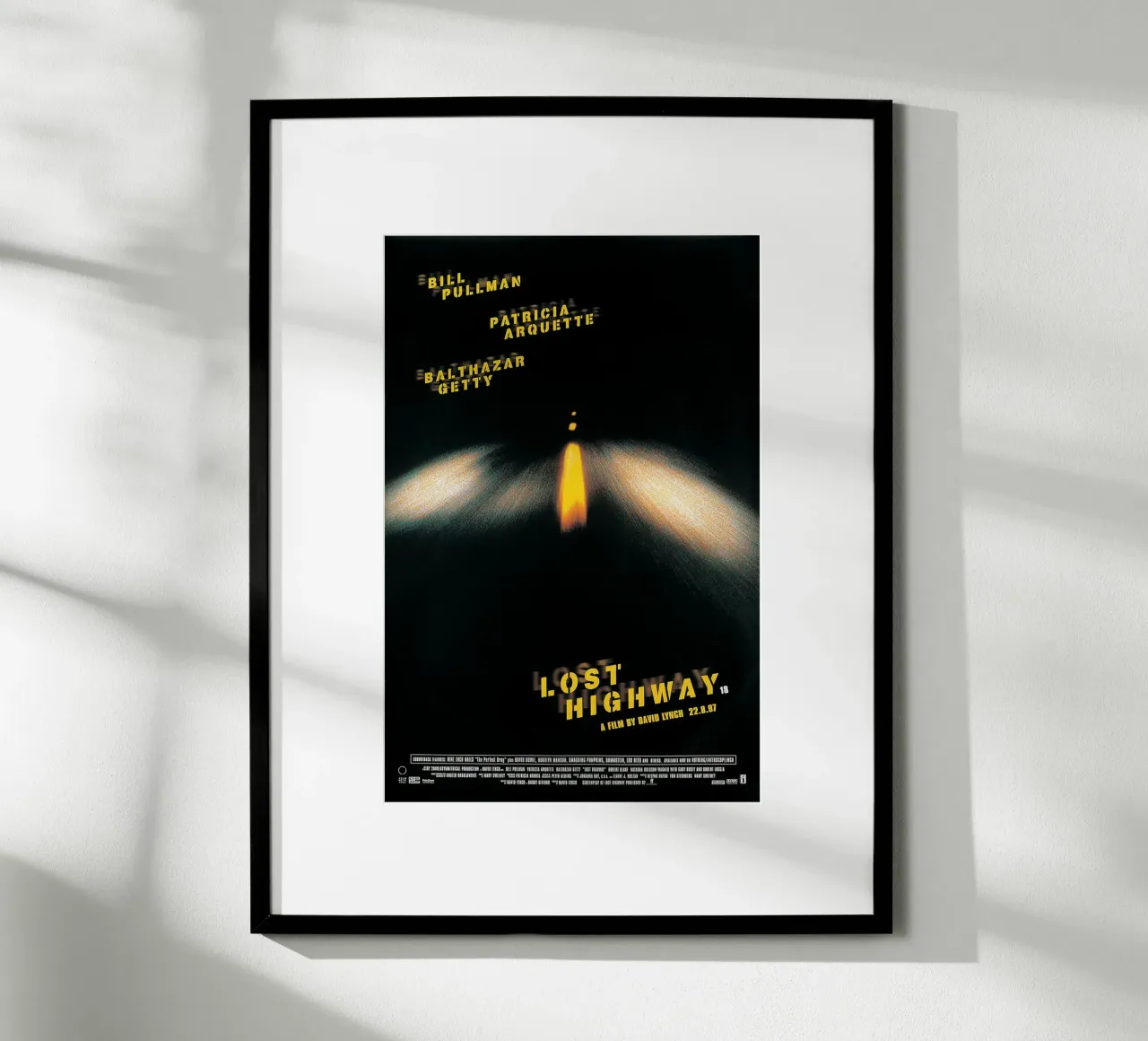 Lost Highway / David Lynch poster con telaio in legno da Attaboy Dsgn