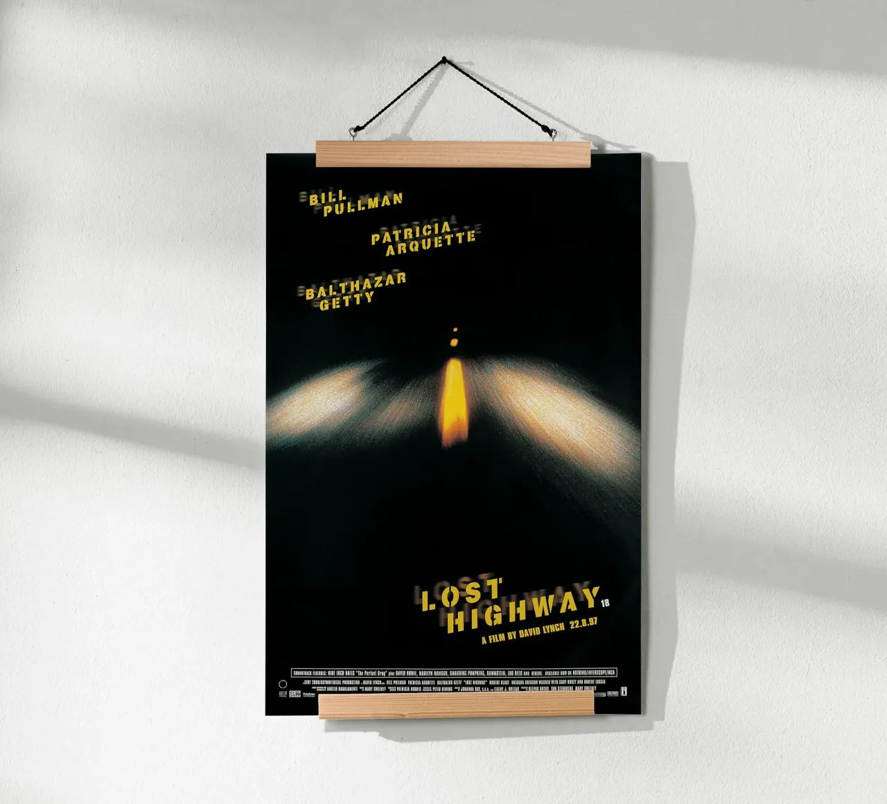 Lost Highway / David Lynch poster con telaio in legno da Attaboy Dsgn