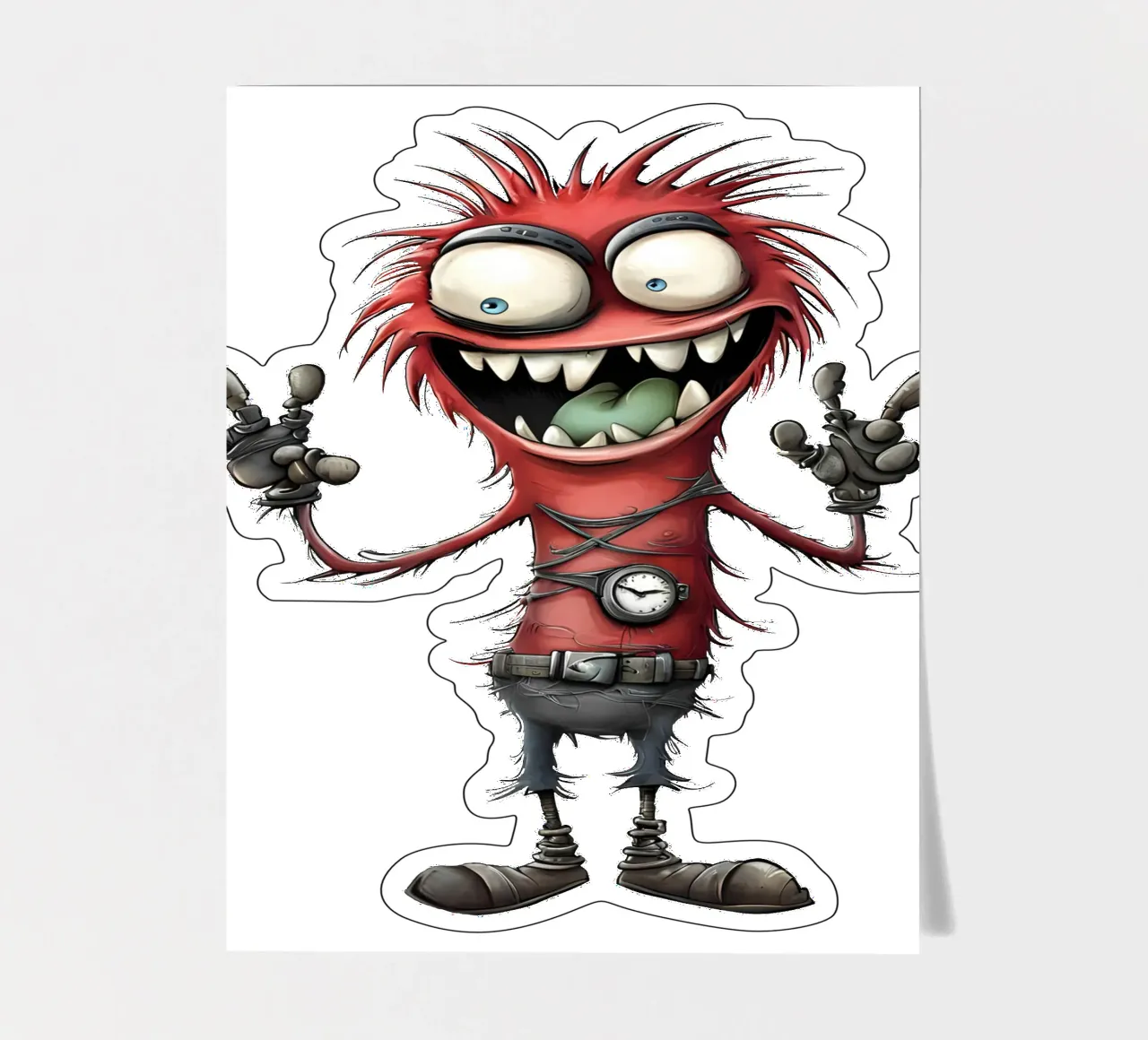 Akiro - Monster Comics - Serial 02 sticker sheet by Monsters