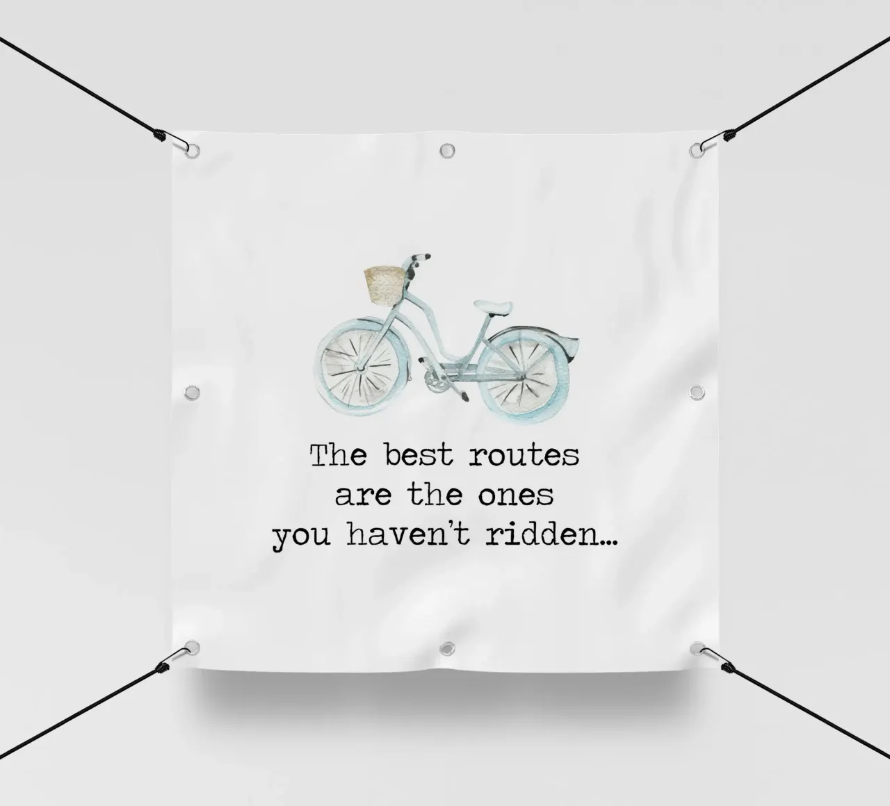 Las mejores rutas son las que aún no has recorrido en bicicleta lonas publicitarias de Summer Soul Co. - Quotes