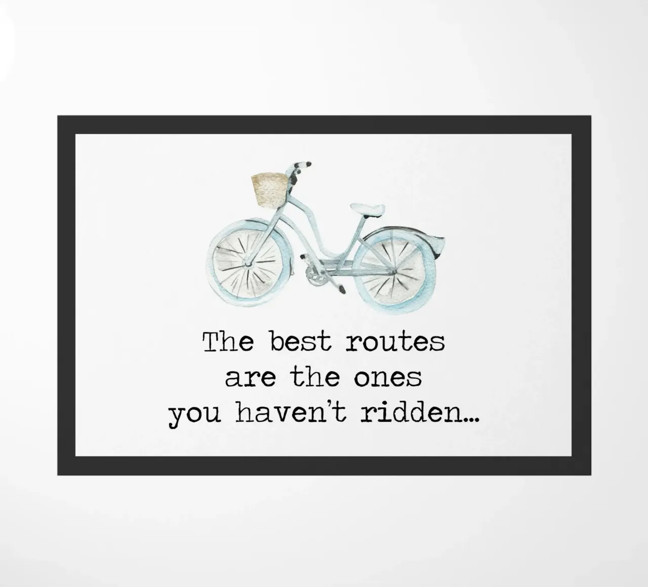 Las mejores rutas son las que aún no has recorrido en bicicleta felpudo de Summer Soul Co. - Quotes