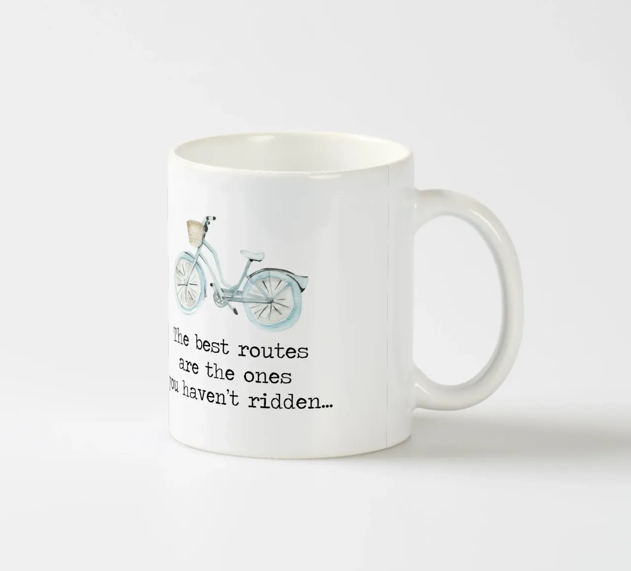Las mejores rutas son las que aún no has recorrido en bicicleta taza de cerámica de Summer Soul Co. - Quotes