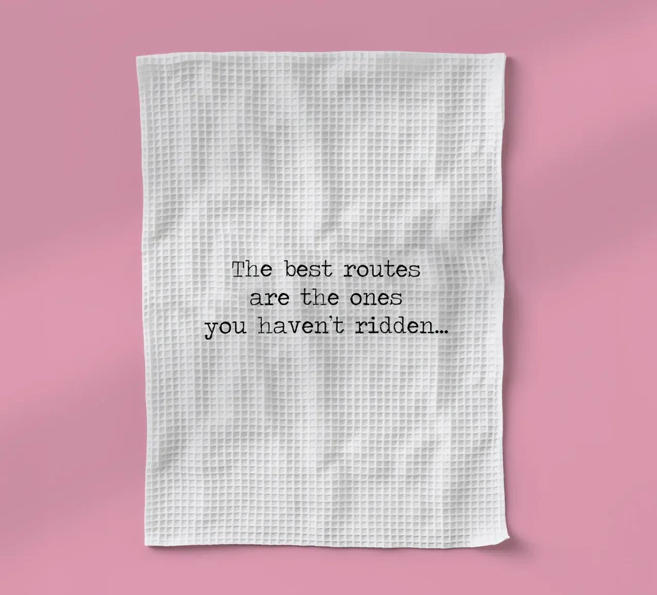 Die besten Routen sind die, die Sie noch nicht gefahren sind Zitat Geschirrtuch von Summer Soul Co. - Quotes