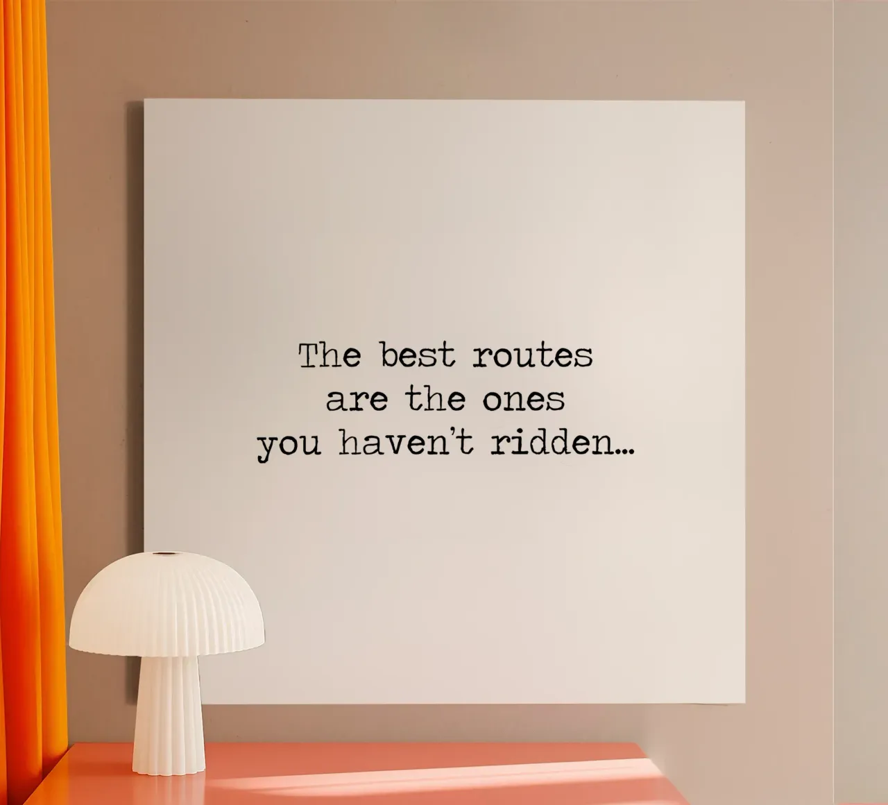 The Best Routes are the ones you haven't ridden quote canvas by Summer Soul Co. - Quotes