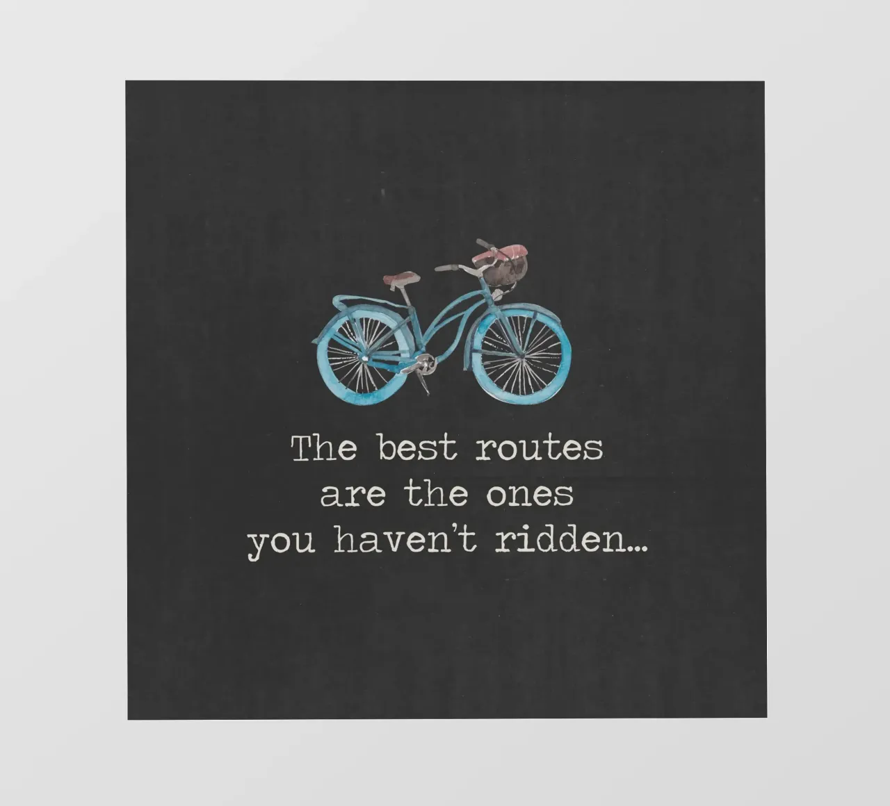 Las mejores rutas son las que no has recorrido en bicicleta papel para pared de Summer Soul Co. - Quotes