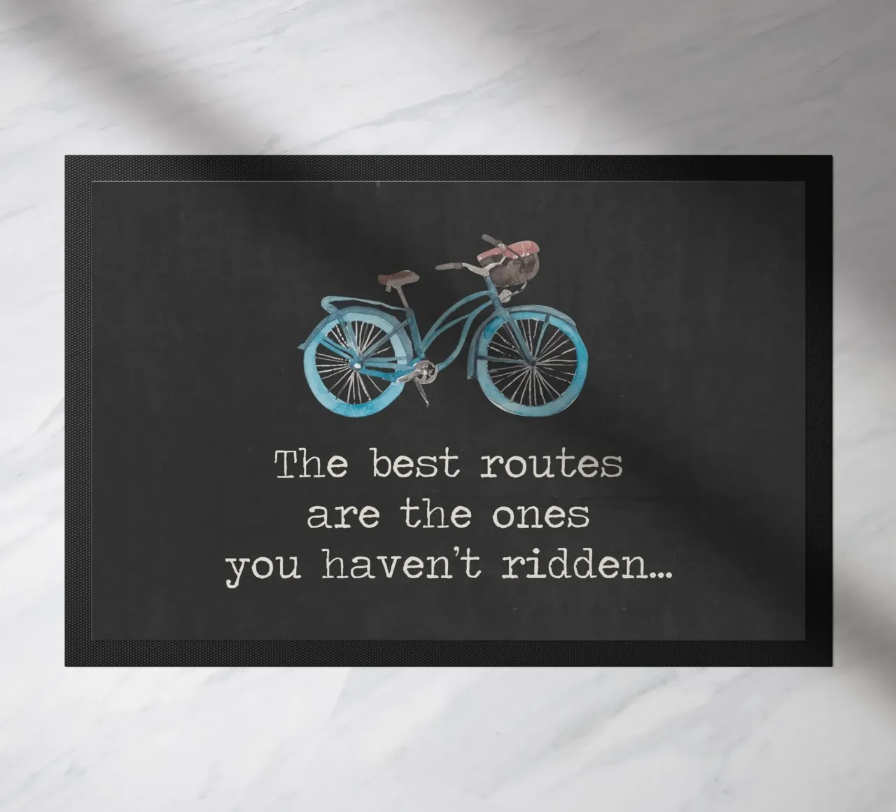 Las mejores rutas son las que no has recorrido en bicicleta felpudo de Summer Soul Co. - Quotes