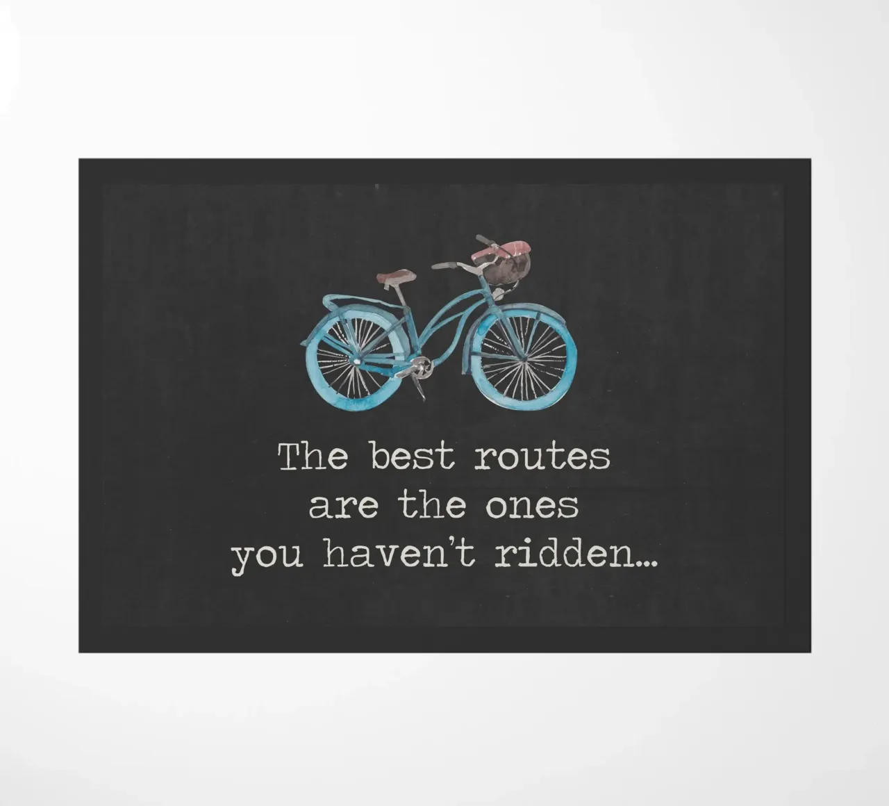 Las mejores rutas son las que no has recorrido en bicicleta felpudo de Summer Soul Co. - Quotes