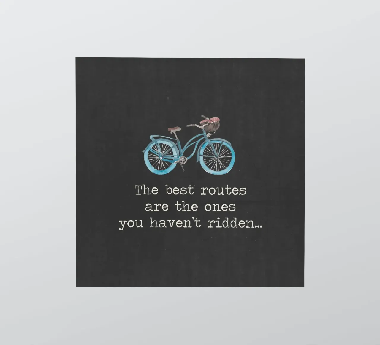 The Best Routes are the ones you haven't ridden bicycle bike sticker by Summer Soul Co. - Quotes