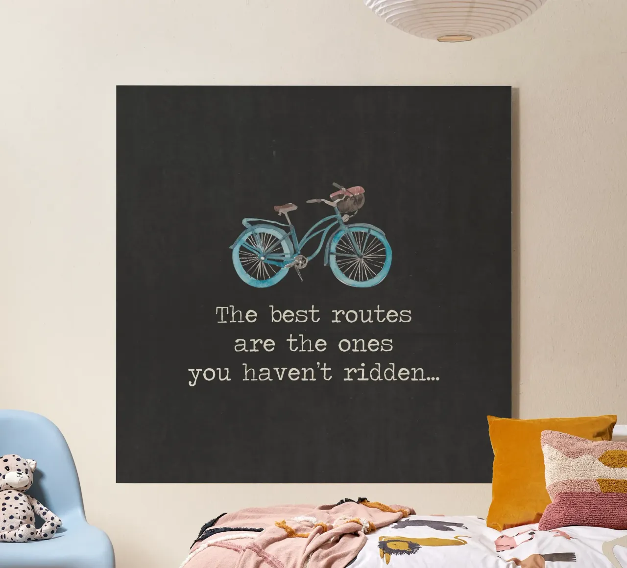 Las mejores rutas son las que no has recorrido en bicicleta metacrilato de Summer Soul Co. - Quotes