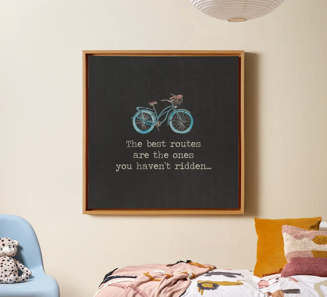 Die besten Strecken sind die, die Sie noch nicht mit dem Fahrrad gefahren sind Leinwand von Summer Soul Co. - Quotes