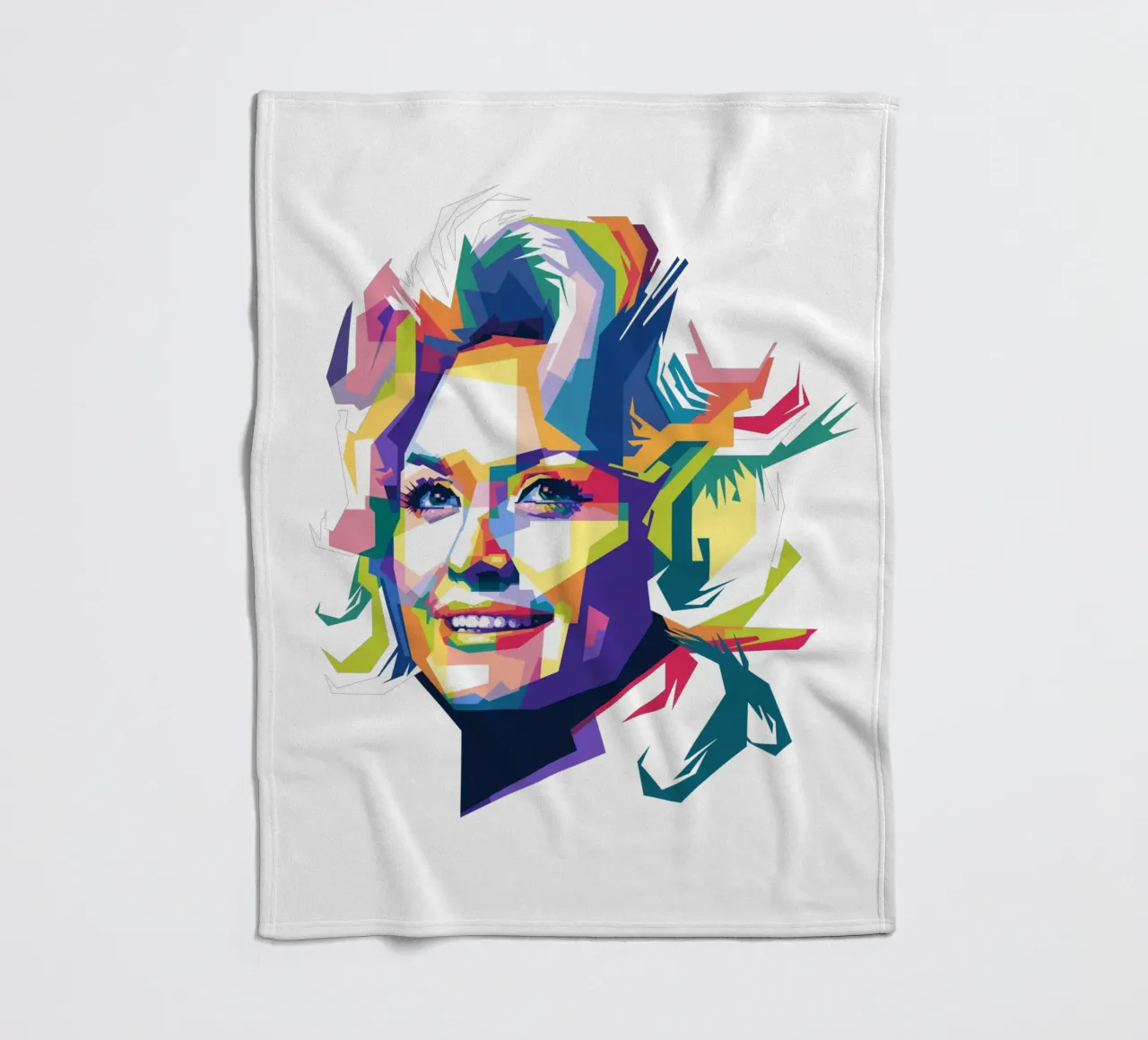 Dolly Parton WPAP manta de franela de Alkahfsmart