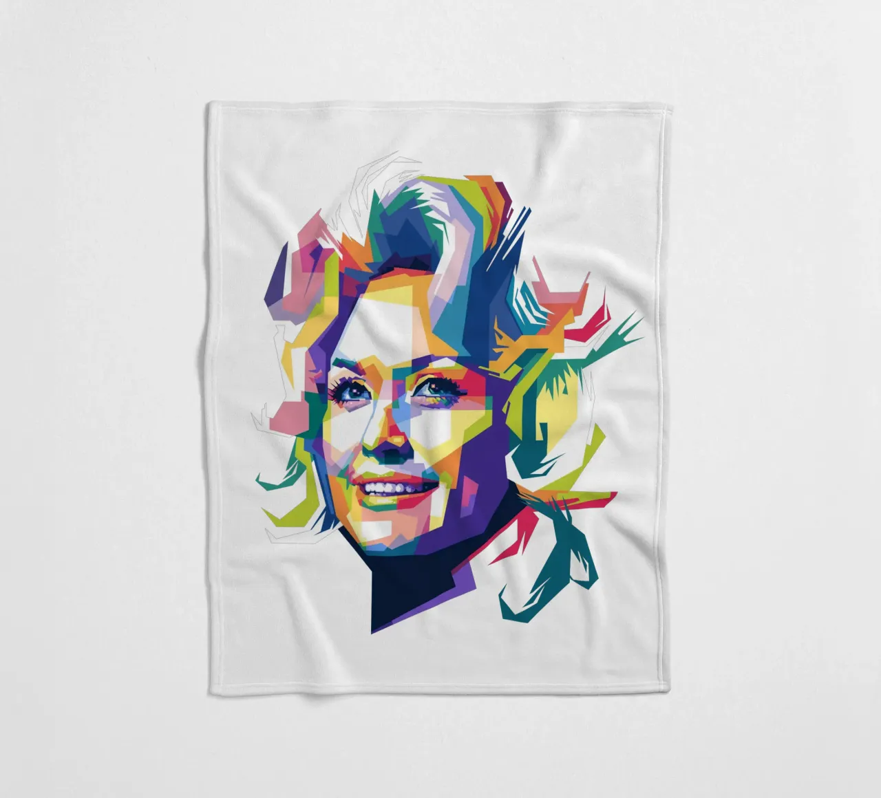 Dolly Parton WPAP coperta in pile da Alkahfsmart