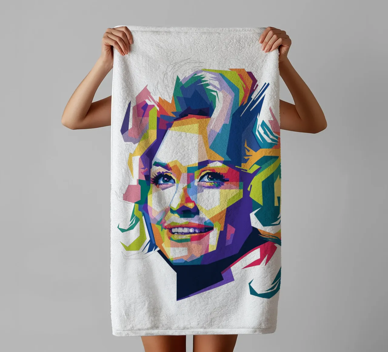 Dolly Parton WPAP towel by Alkahfsmart