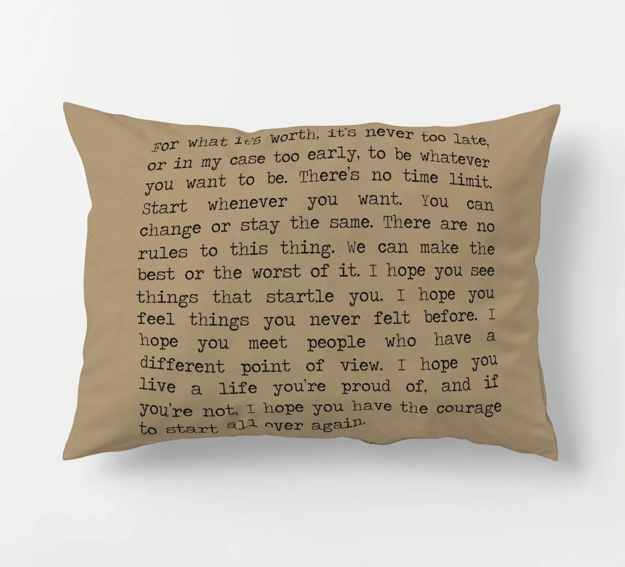Vita - F Scott Fitzgerald - Citazione "Per quel che vale cuscino da Summer Soul Co. - Quotes