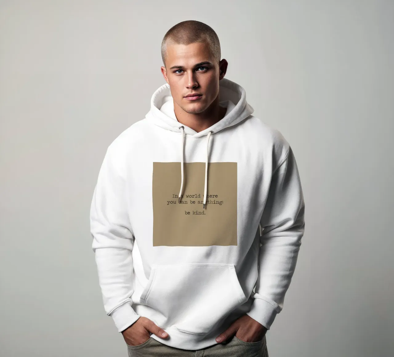 In un mondo in cui si può essere qualsiasi cosa, Be Kind Word Art felpa con cappuccio da Summer Soul Co. - Quotes
