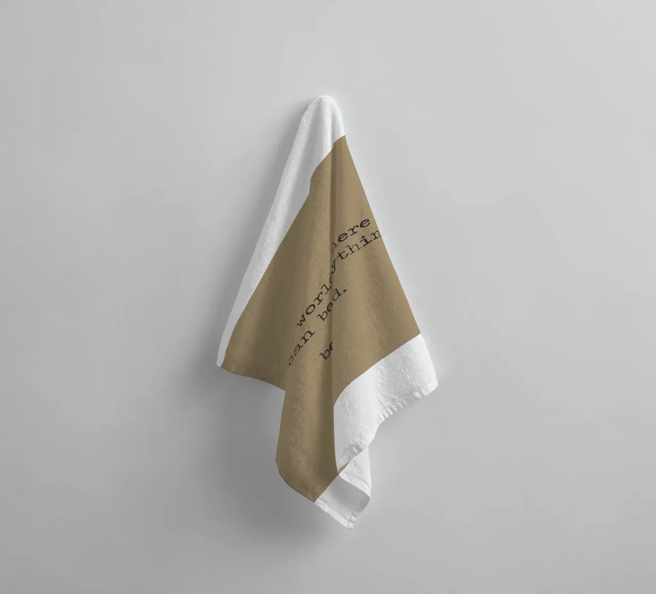 In A World Where You Can Be Anything Be Kind Word Art towel by Summer Soul Co. - Quotes