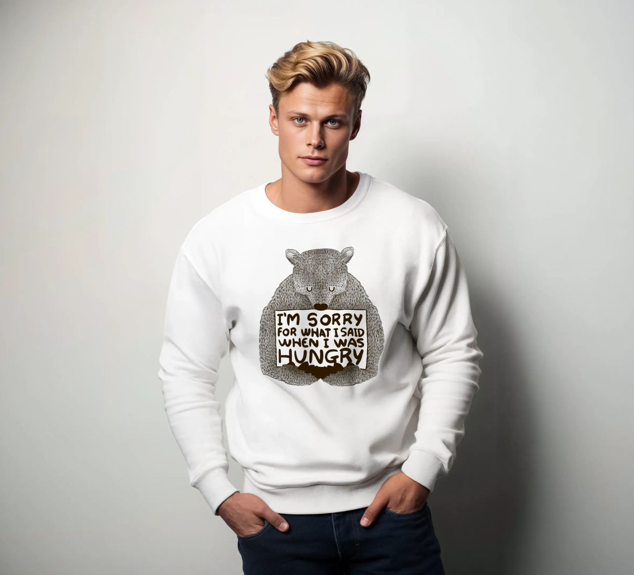 I'm Sorry For What I Said When I Was Hungry Sweatshirt von Tobe Fonseca