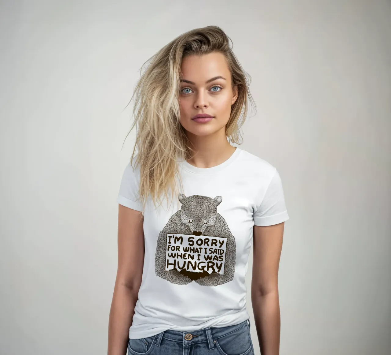 I'm Sorry For What I Said When I Was Hungry t-shirt da donna da Tobe Fonseca