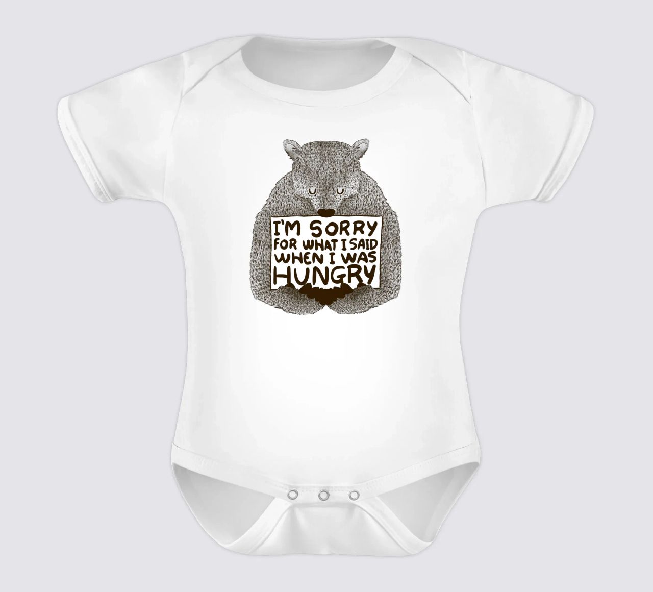 I'm Sorry For What I Said When I Was Hungry Kurzarm Babybody von Tobe Fonseca