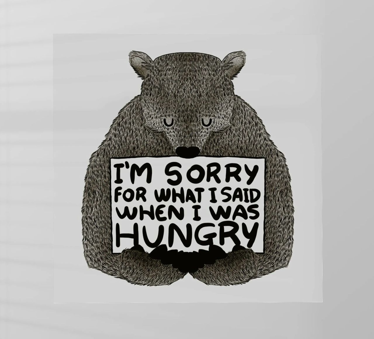 I'm Sorry For What I Said When I Was Hungry pellicola backlit da Tobe Fonseca