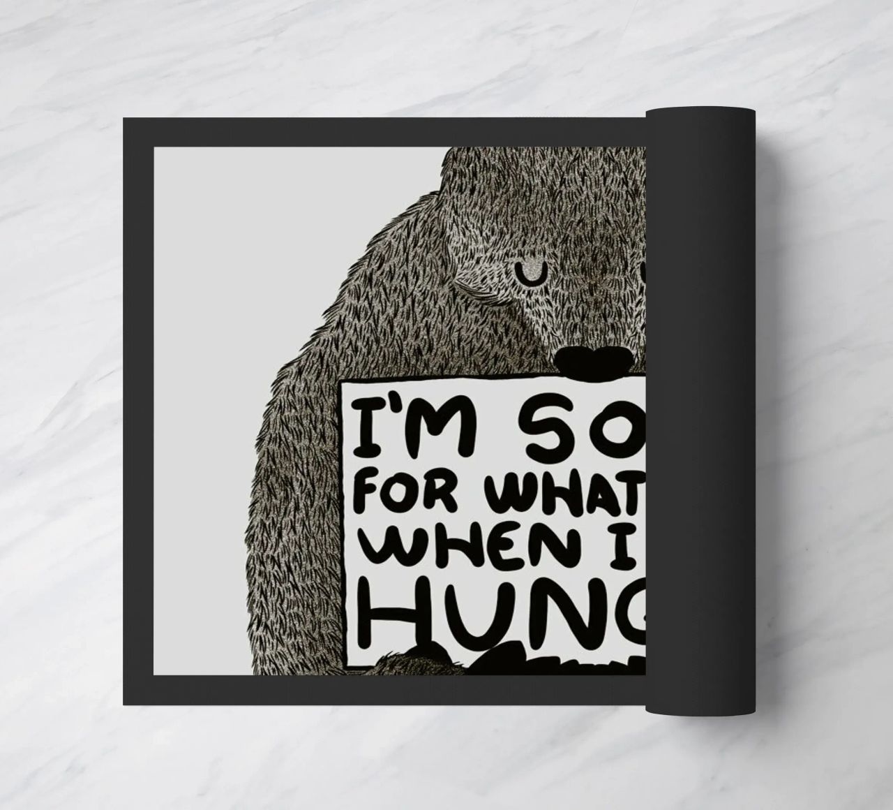 I'm Sorry For What I Said When I Was Hungry doormat by Tobe Fonseca