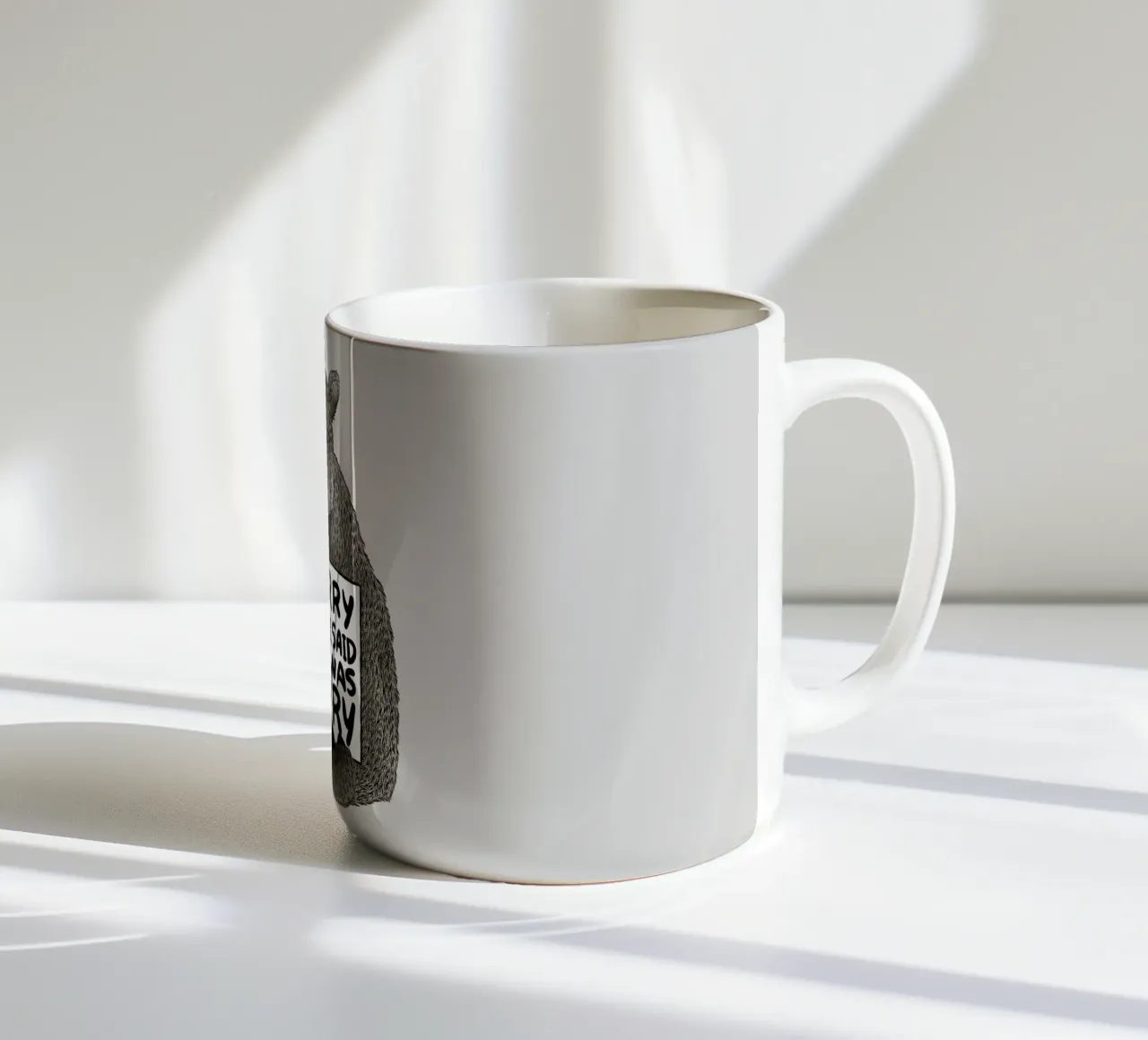 I'm Sorry For What I Said When I Was Hungry taza de cerámica de Tobe Fonseca