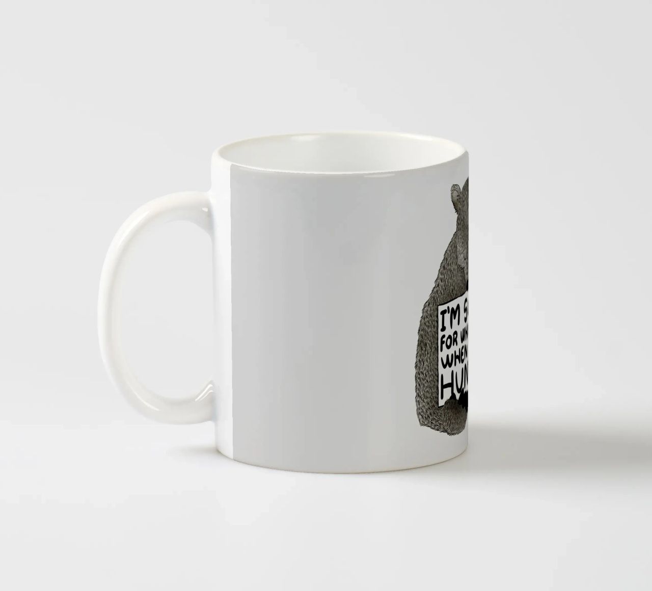 I'm Sorry For What I Said When I Was Hungry tazza in ceramica da Tobe Fonseca