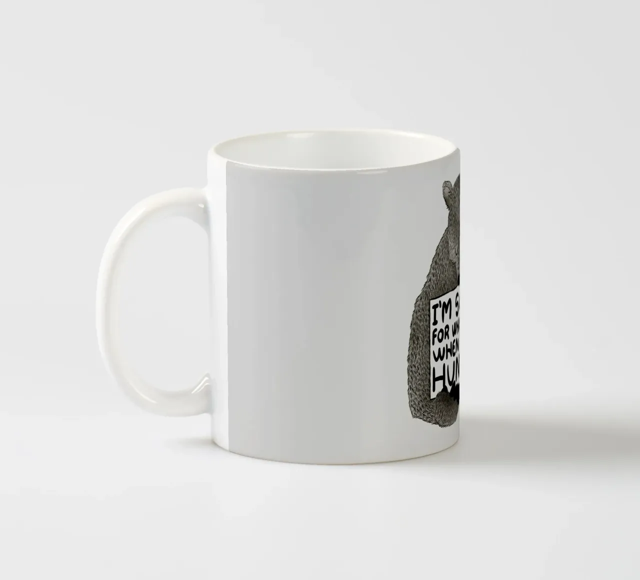 I'm Sorry For What I Said When I Was Hungry taza de cerámica de Tobe Fonseca