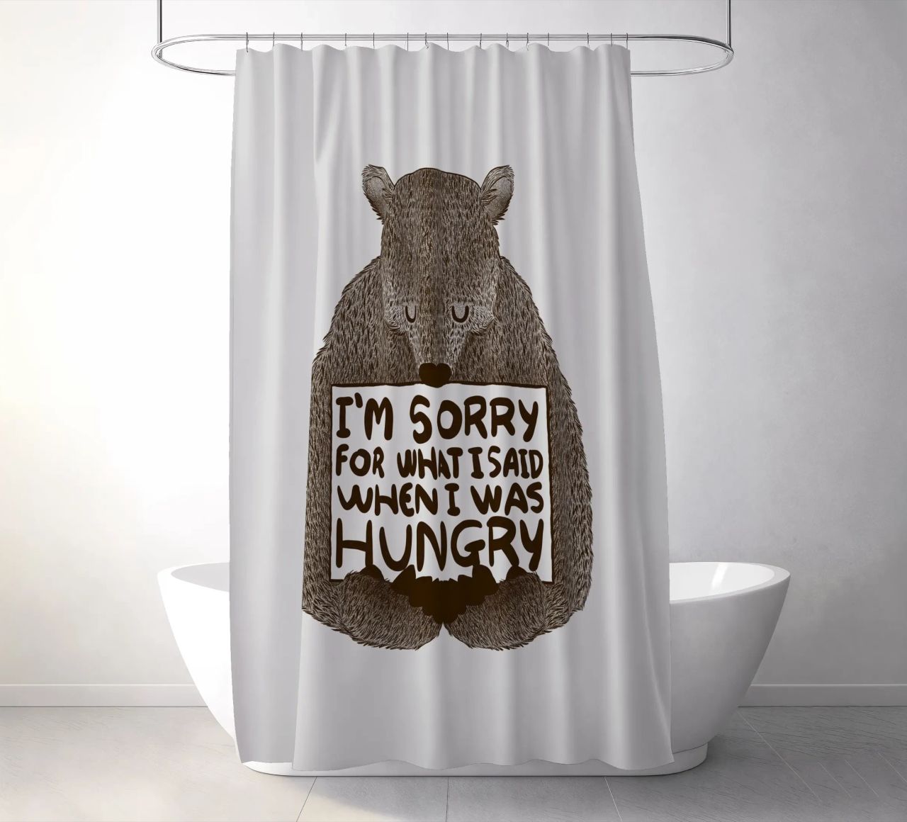 I'm Sorry For What I Said When I Was Hungry Duschvorhang von Tobe Fonseca