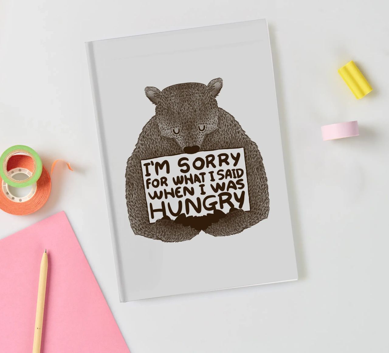 I'm Sorry For What I Said When I Was Hungry notebook by Tobe Fonseca