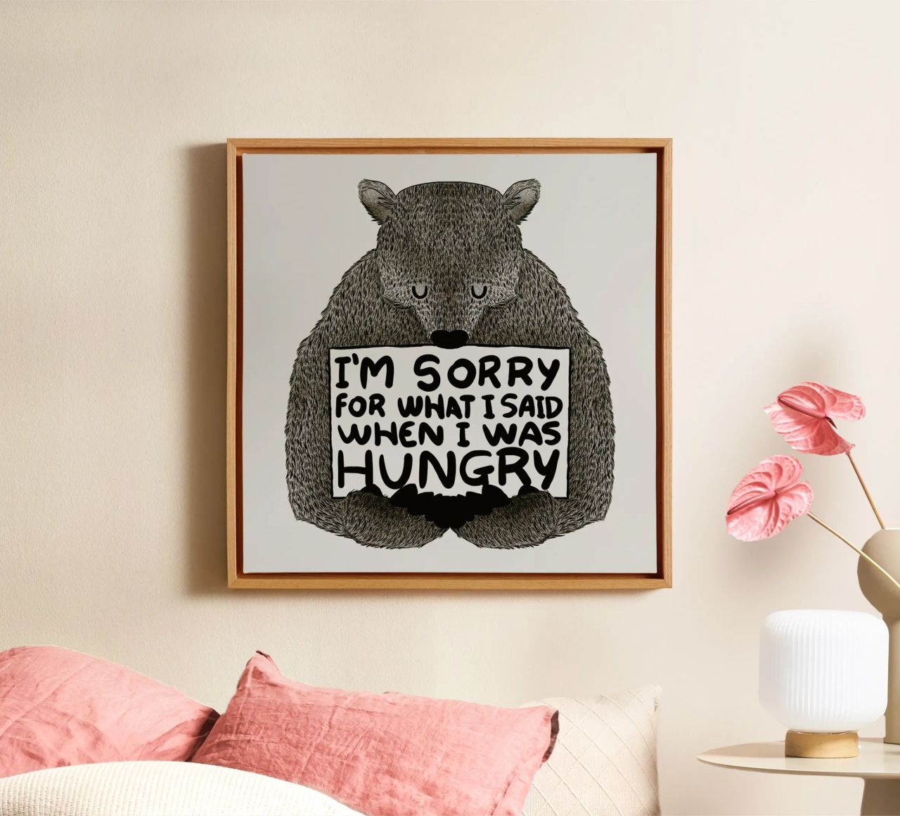 I'm Sorry For What I Said When I Was Hungry canvas van Tobe Fonseca