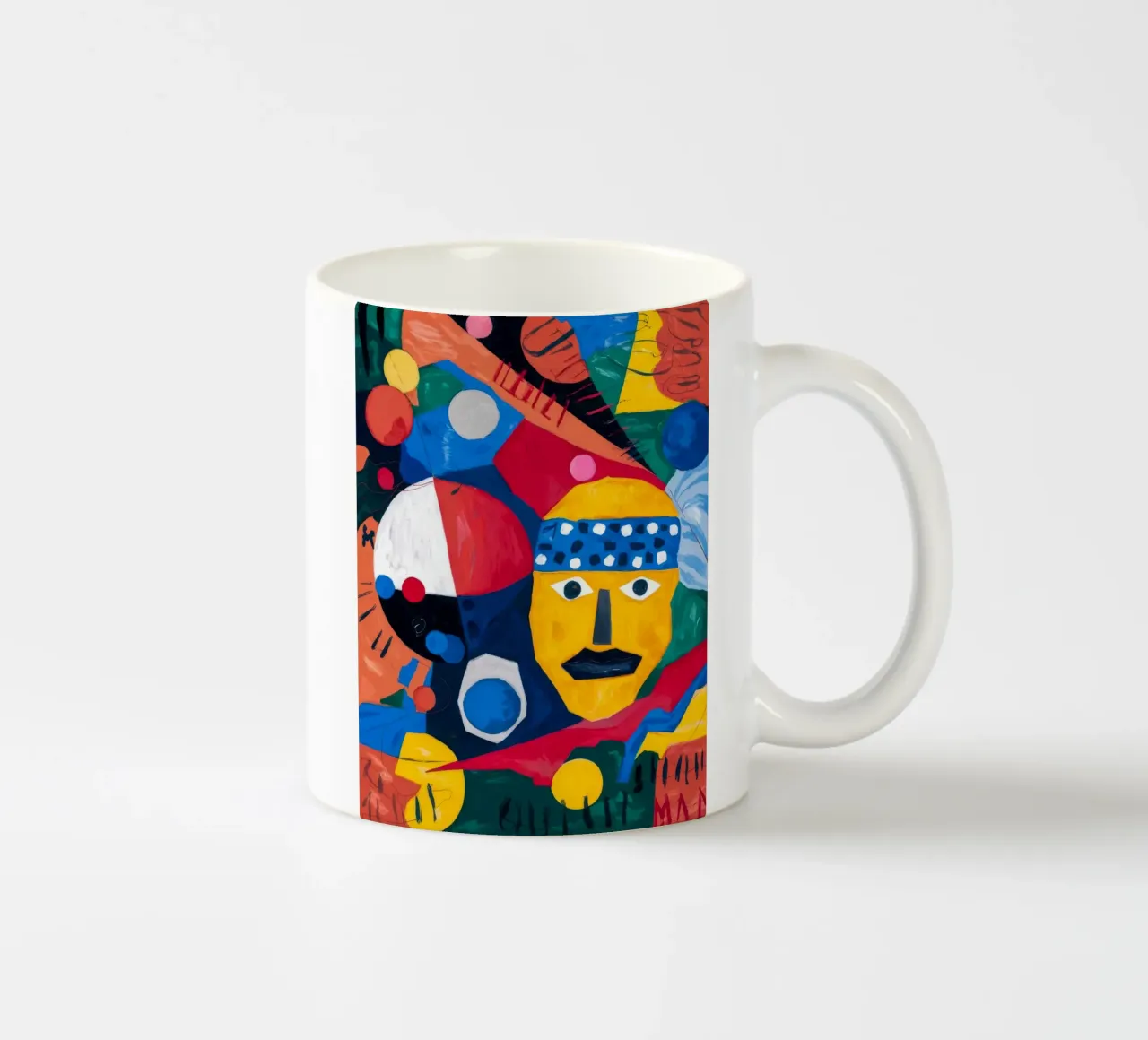 Geometric Whimsy ceramic mug by Monarco Virtuoso