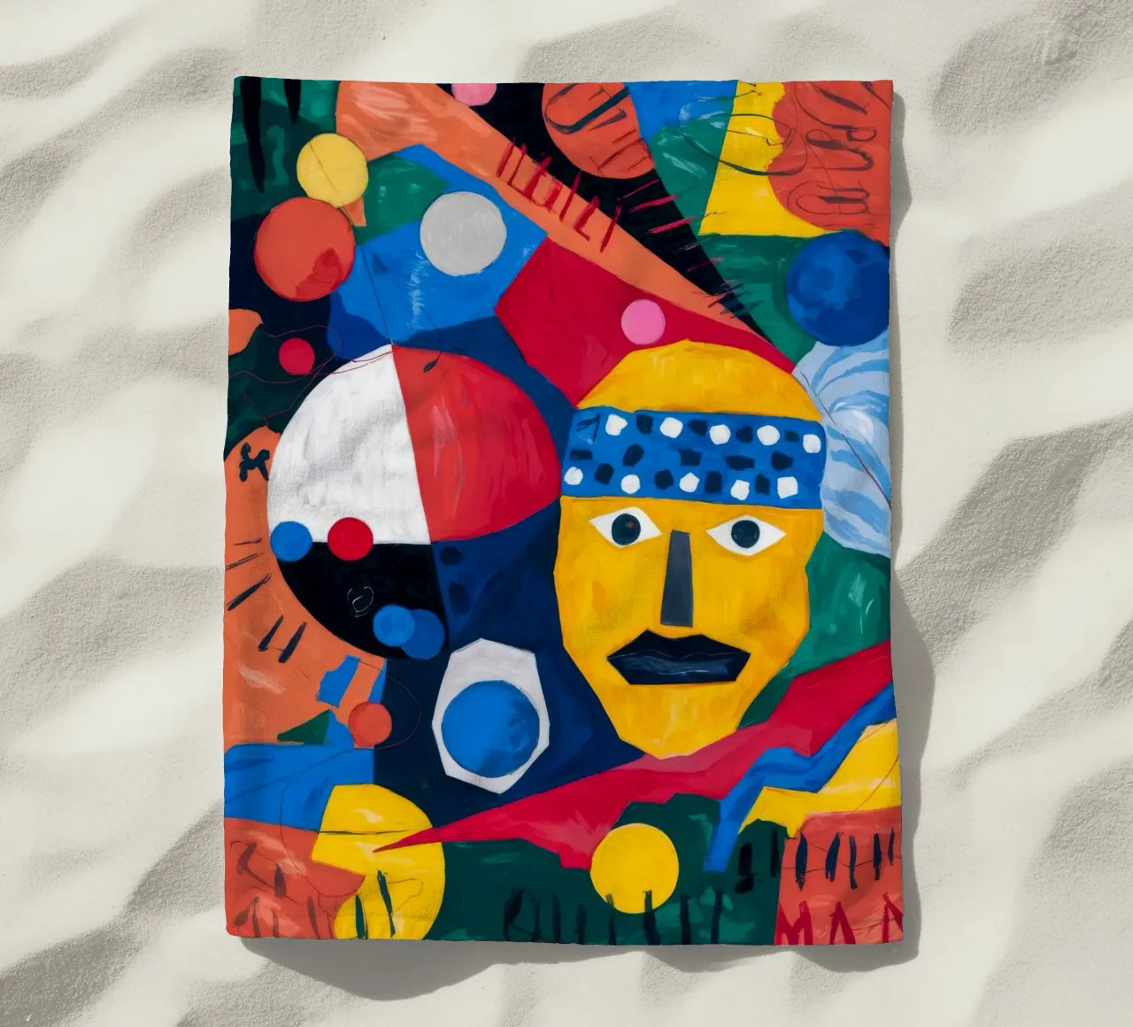 Capriccio geometrico telo mare da Monarco Virtuoso