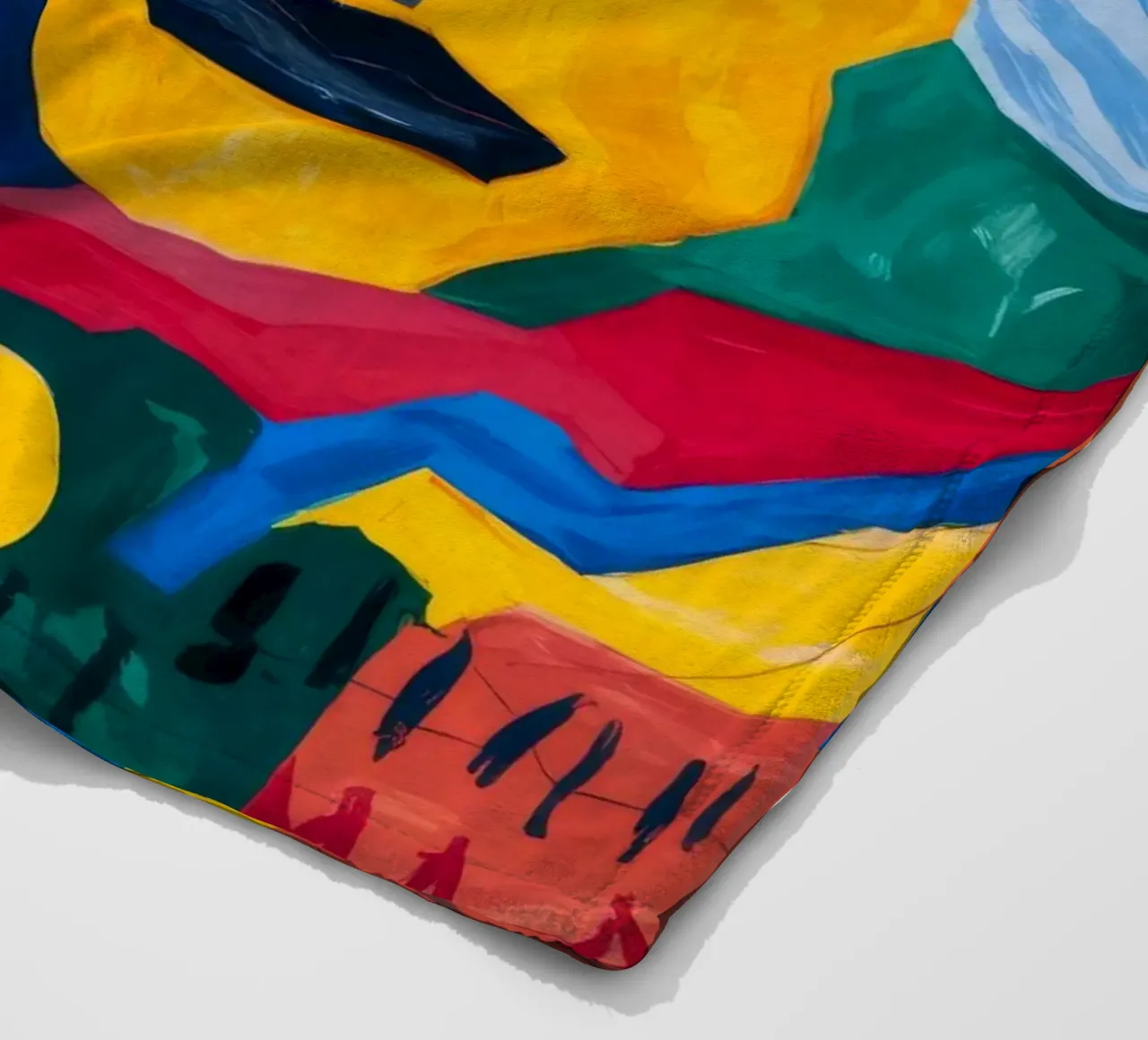 Geometrische Launenhaftigkeit Fleecedecke von Monarco Virtuoso