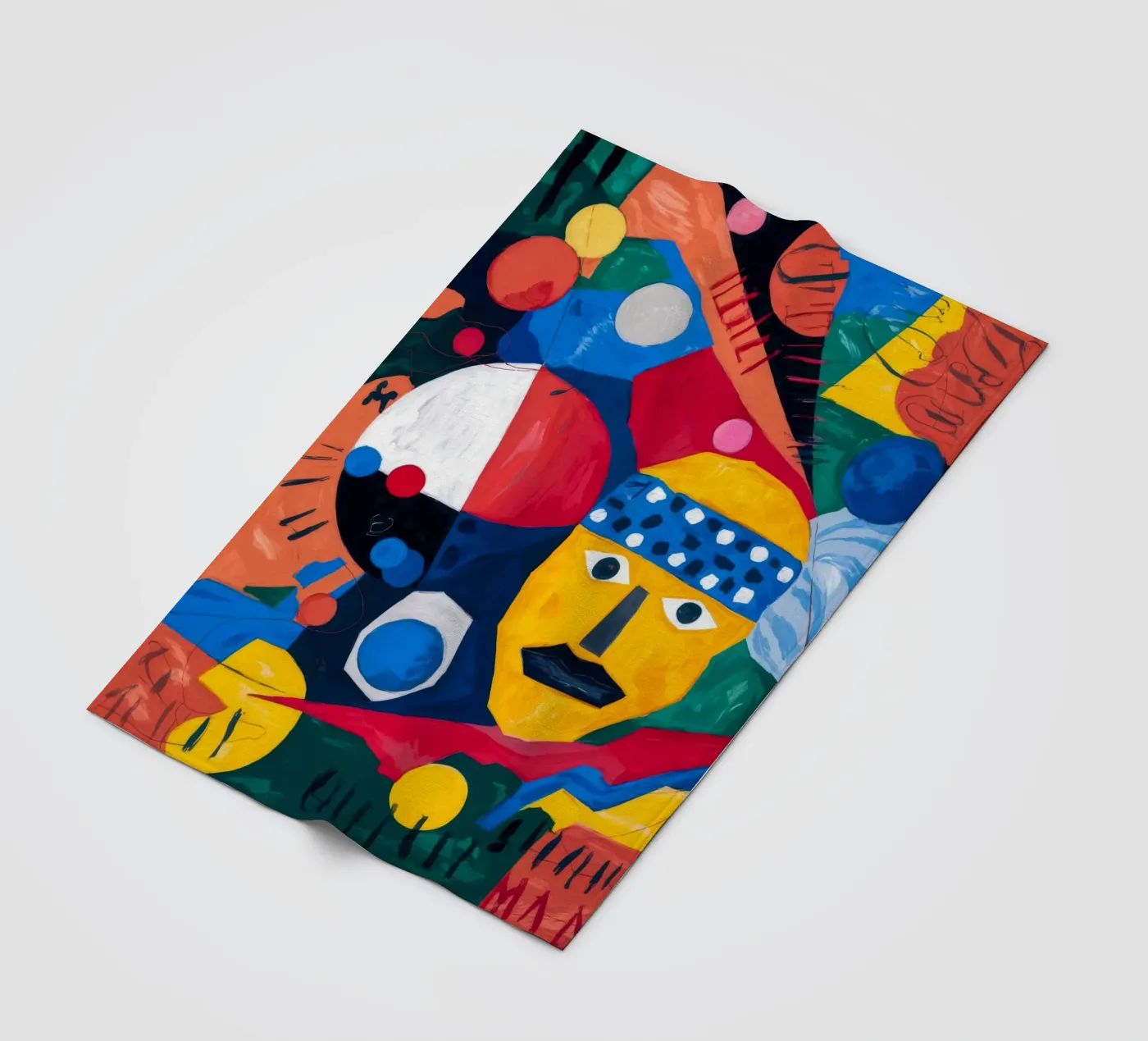 Capriccio geometrico coperta in pile da Monarco Virtuoso