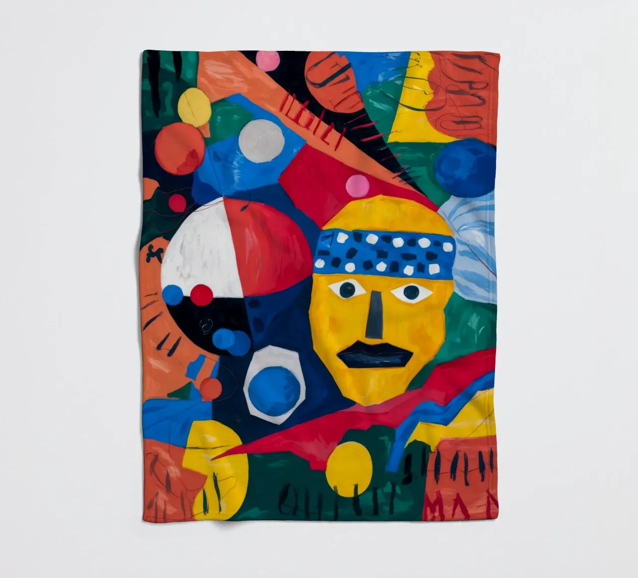 Geometrische Launenhaftigkeit Fleecedecke von Monarco Virtuoso