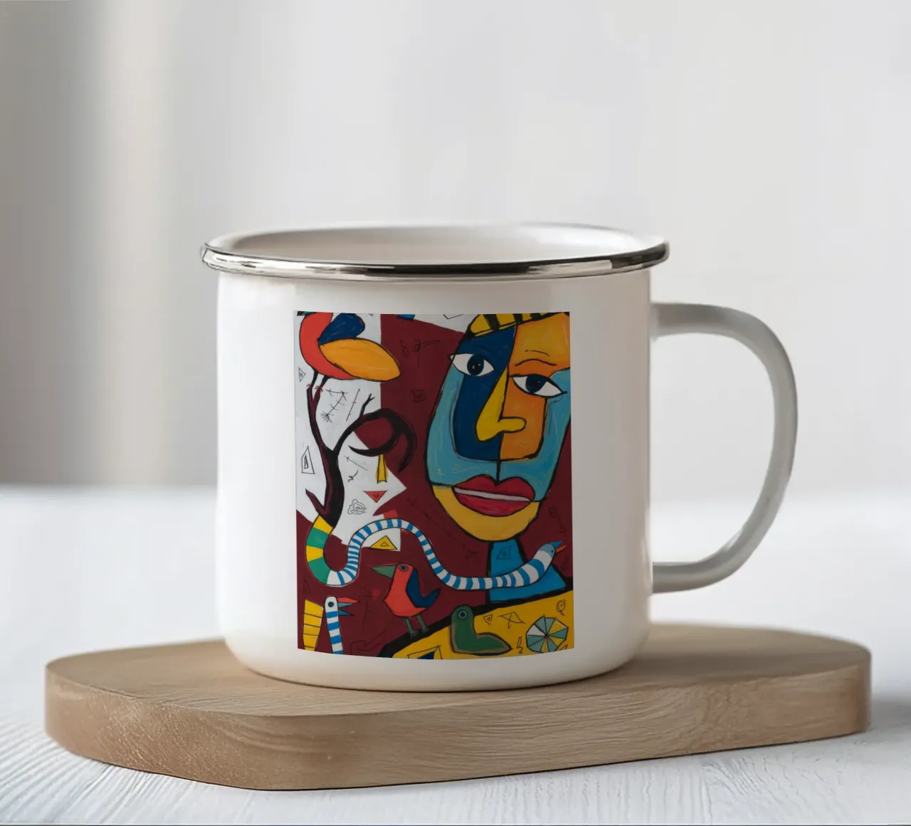 Sinfonia colorata tazza in smalto da Monarco Virtuoso