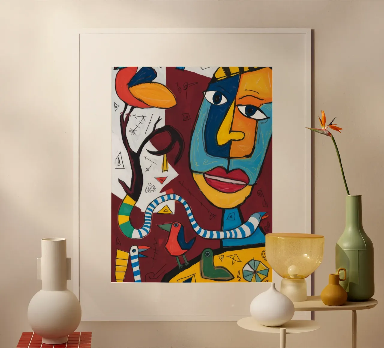 Sinfonia colorata poster con telaio in alluminio da Monarco Virtuoso