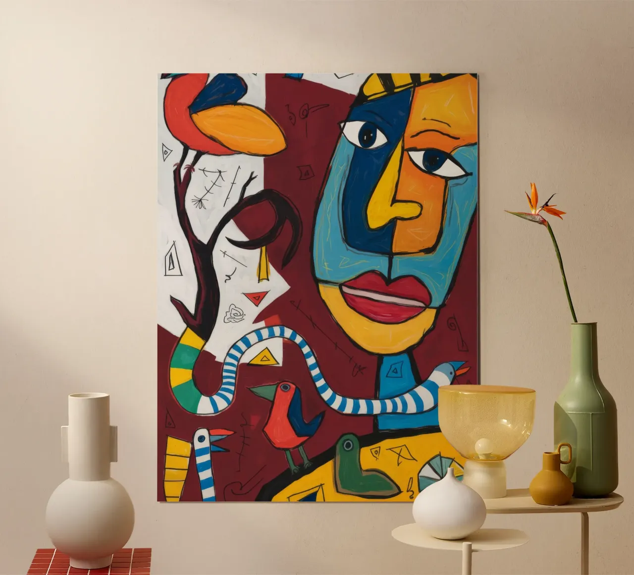 Sinfonia colorata poster con telaio in alluminio da Monarco Virtuoso