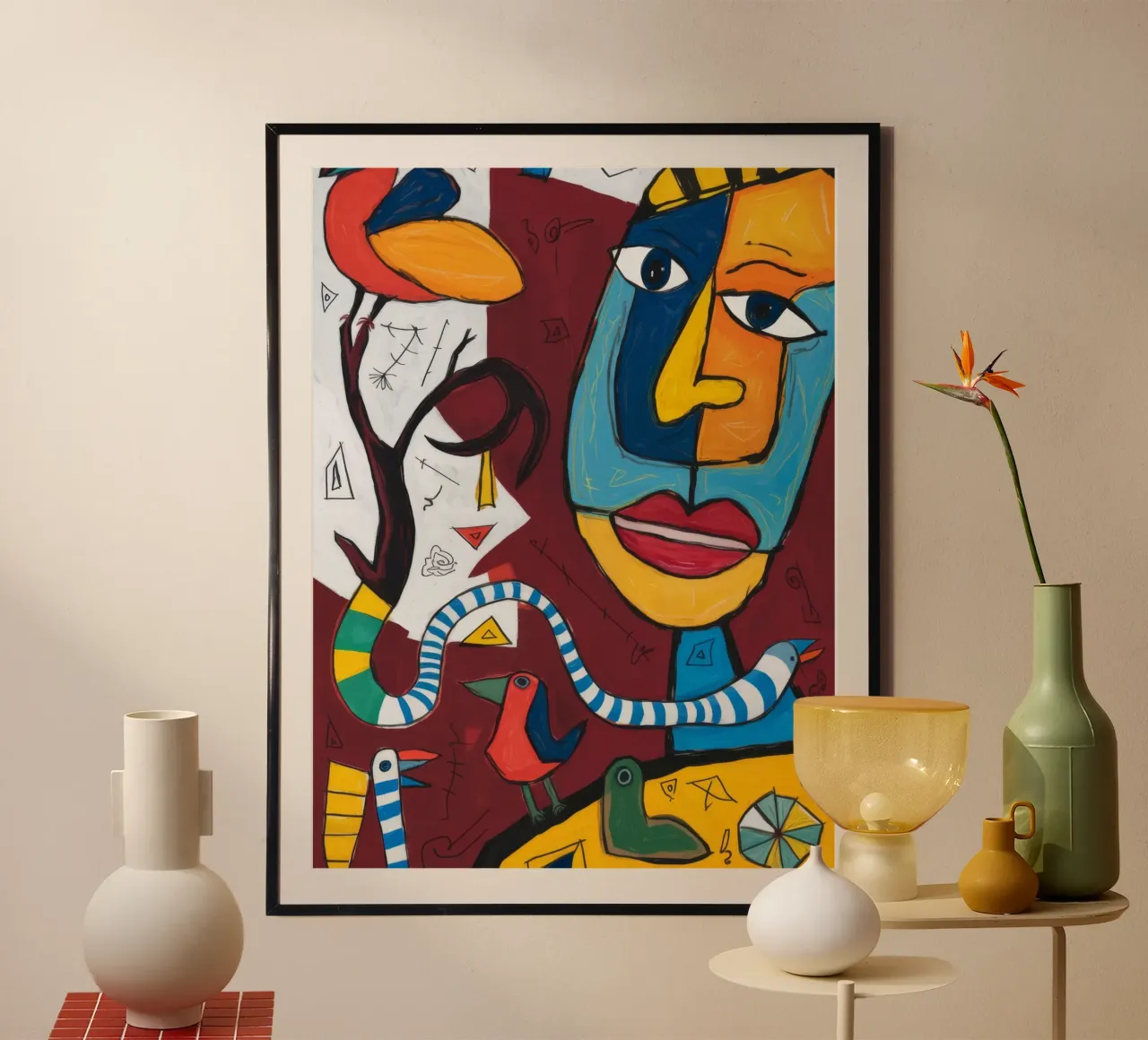 Sinfonia colorata poster con telaio in alluminio da Monarco Virtuoso