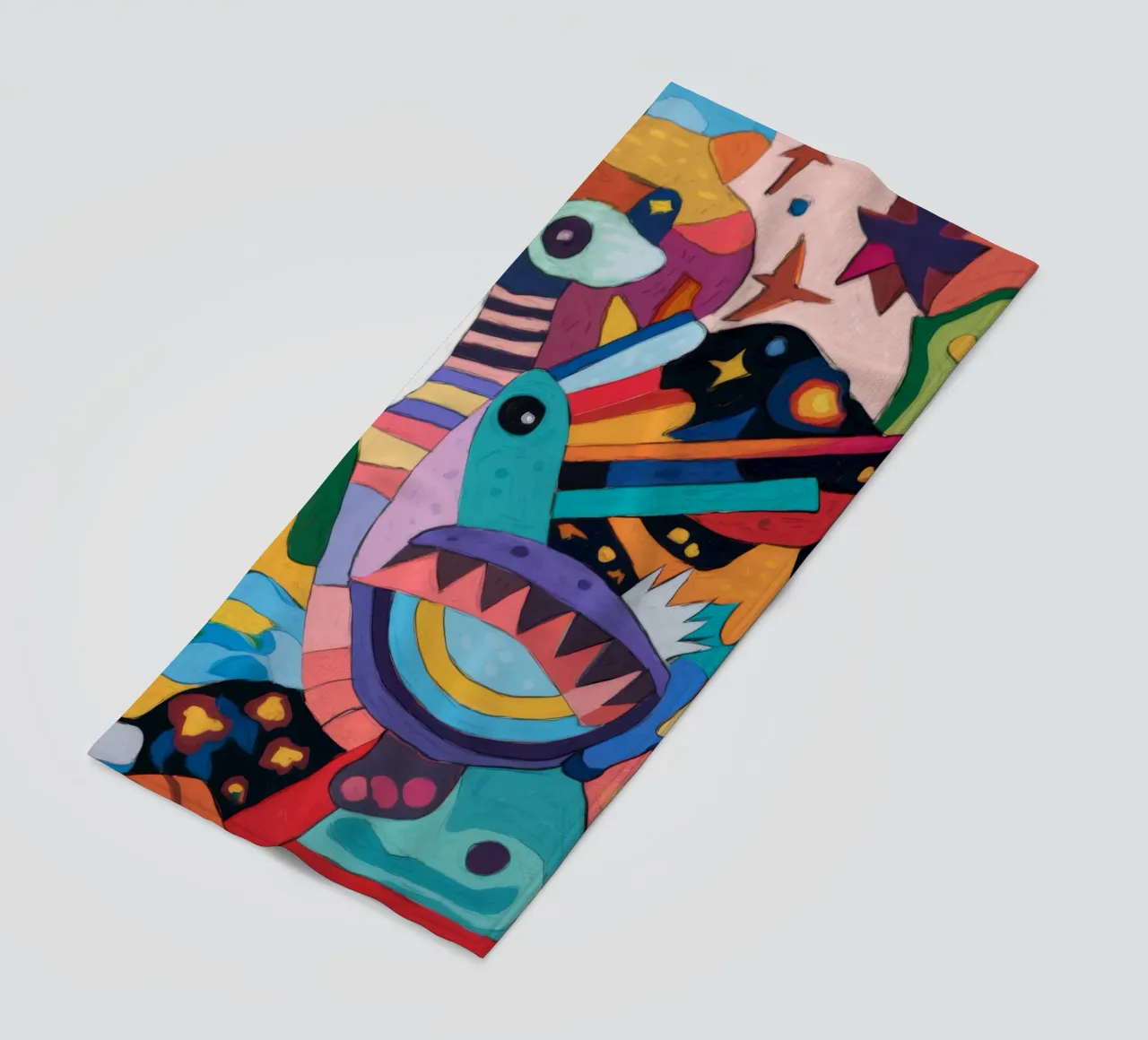 Abstracte Symfonie strandhanddoek van Monarco Virtuoso